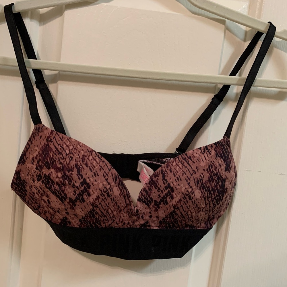 PINK T-shirt bra push up